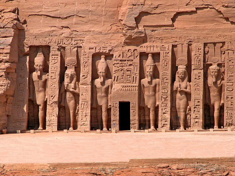 ägyptisch Rustikale Gardine Alter Ägypten-Tempel