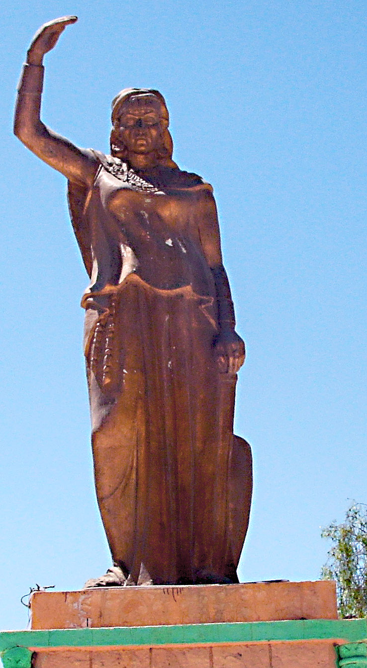 Statue of Dyhia in Khenchela Algeria