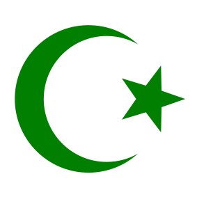 Abnehmender Mond mit Stern, Symbol des Islam (c) wikicommons