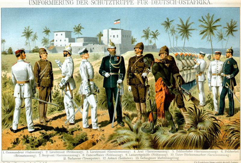 Uniformierung der Schutztruppe Deutsch-Ostafrika (c) Peter Hug