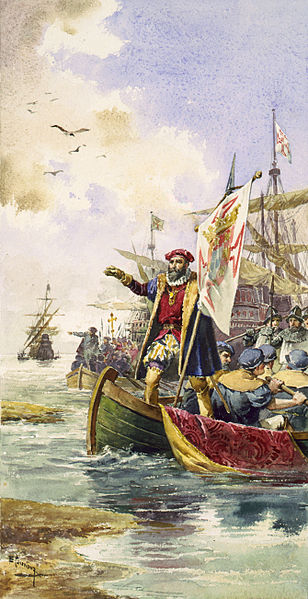 Vasco da Gama auf seiner Erkundungsfahrt nach Afrika (c) LibraryofCongress