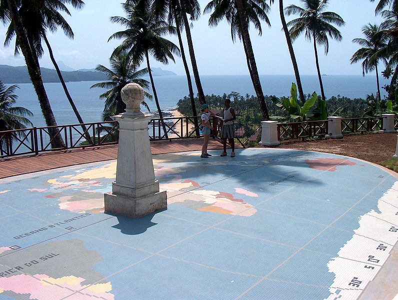 Äquatormonument in Sao Tome