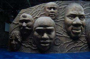 Relief Afrika, ausgestellt bei der Weltausstellung in China 2010 (c) C.Hugues