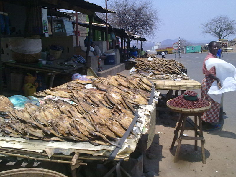 Markt mit getrockneten Fischen (c) SuSanA CC BY SA 2.0