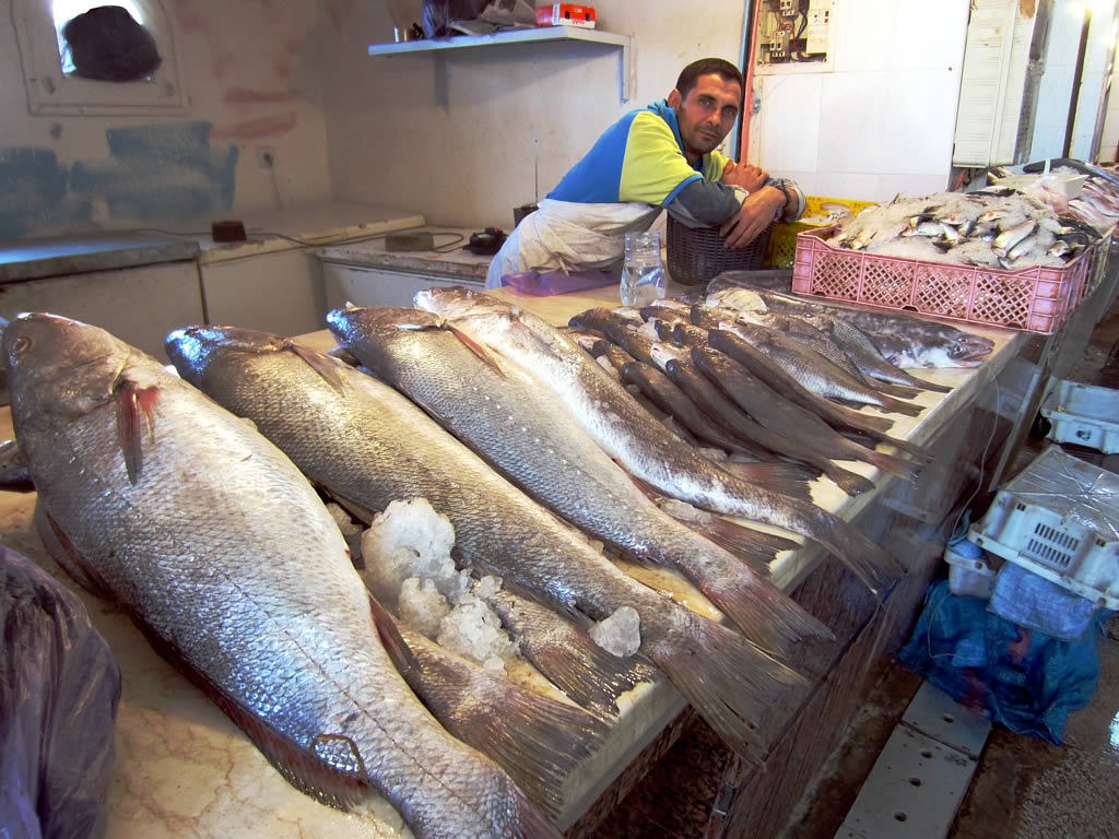 Fischverkäufer in Dakhla (c) David Stanley CC BY SA 2.0