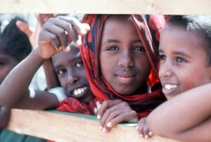 Somalische Kinder in Dadaab